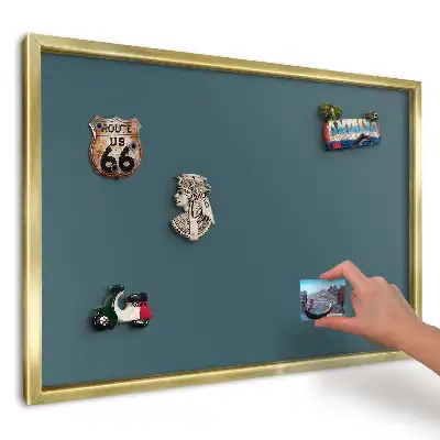 Modernistická elegantní tyrkysová magnetická nástěnka