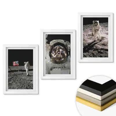 Triptych v rámu Přistání na Měsíci: Historie astronautů