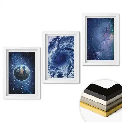 Triptych v rámu Vesmír, hurikán a galaxie