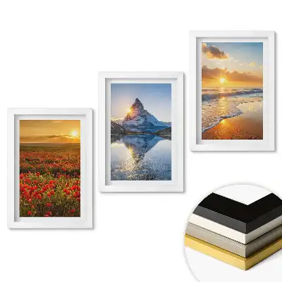 Triptych v rámu Krajiny přírody v různých denních dobách