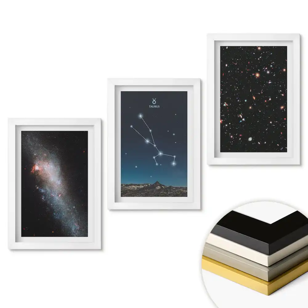 Triptych v rámu Kosmická krása