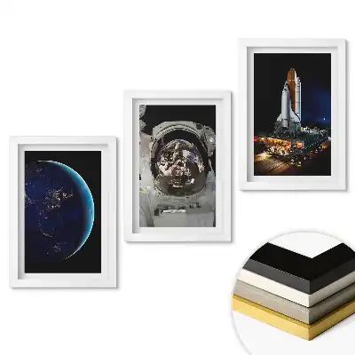 Set obrazů do obýváku Objevy vesmíru a vesmírné cestování