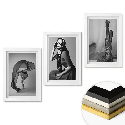 Triptych v rámu Umění černé a bílé v pohybu