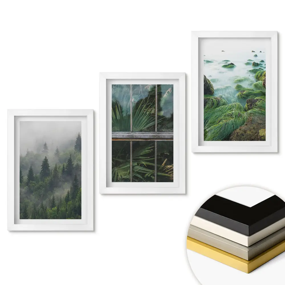 Triptych v rámu Zelená příroda