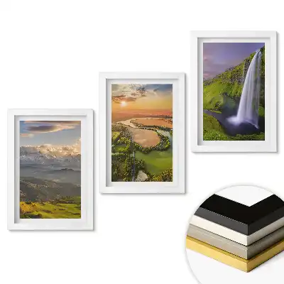 Set obrazů do obývacího pokoje Malebné přírodní krajiny