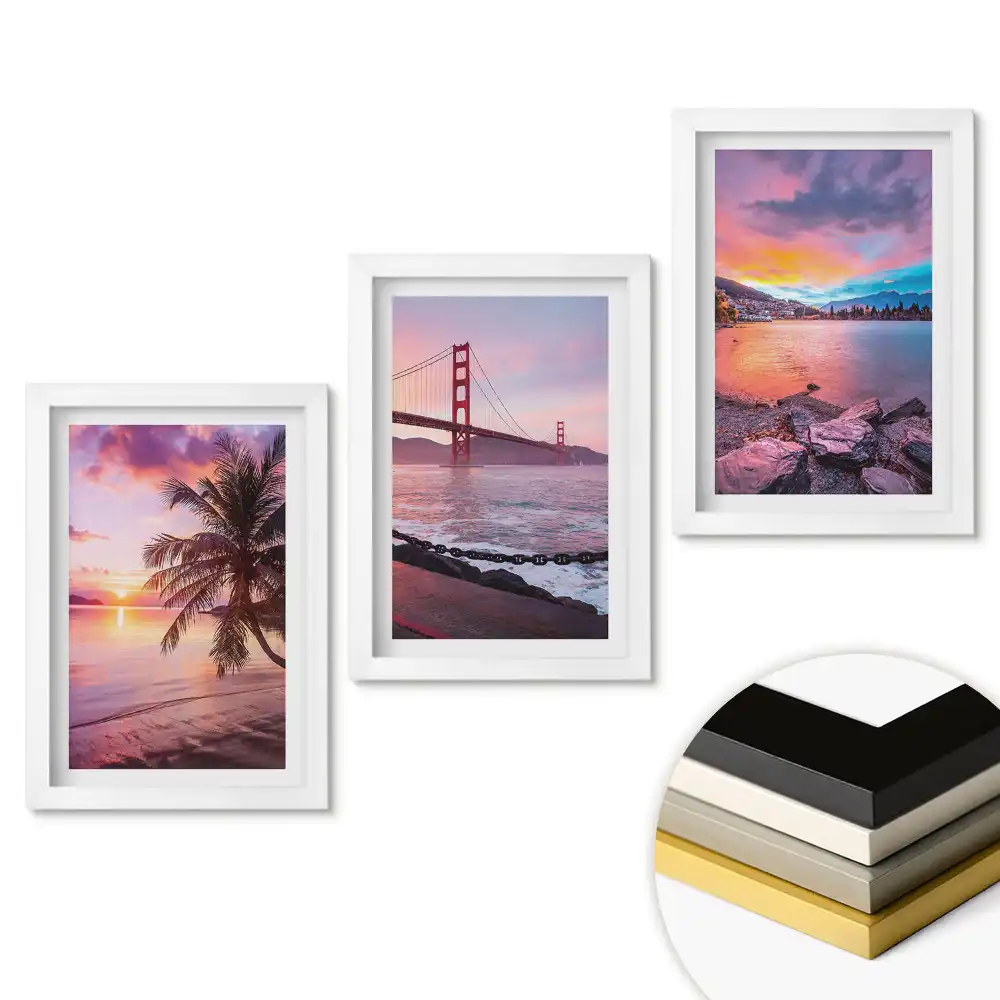Triptych v rámu Úžasné výhledy na západ slunce