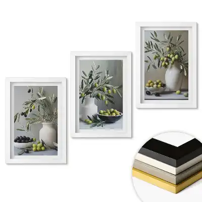 Triptych v rámu Olivy v elegantních pokrmech