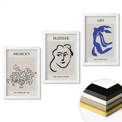 Triptych v rámu Podstata linie v moderním umění