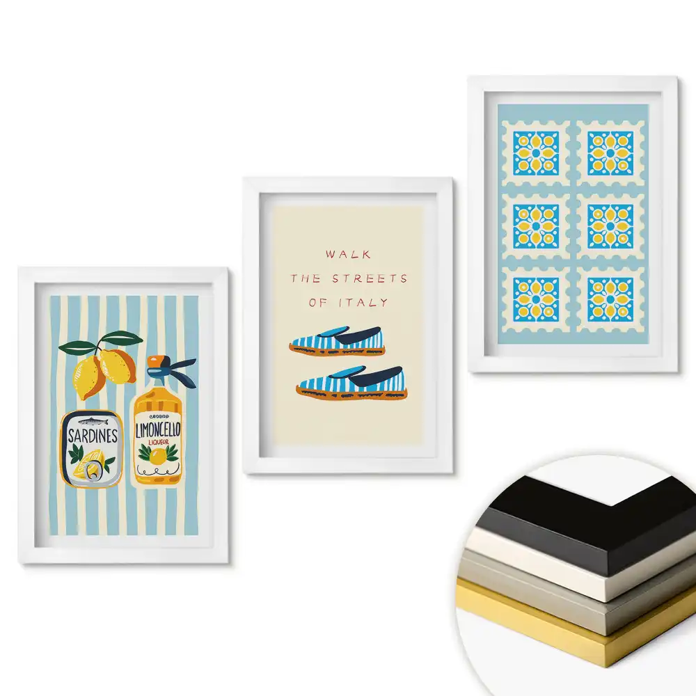 Triptych v rámu Italské chutě a životní styl