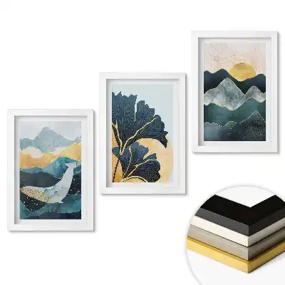 Triptych v rámu Harmonie přírody v barvách a tvarech