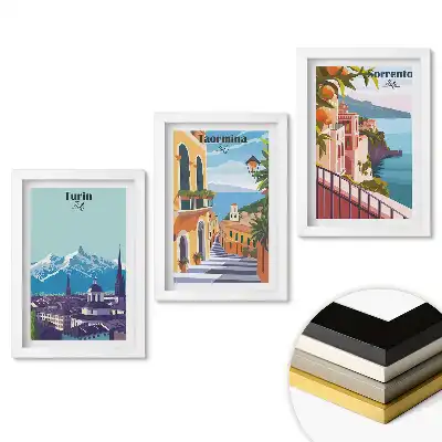 Triptych v rámu Italská města: kouzlo a krása