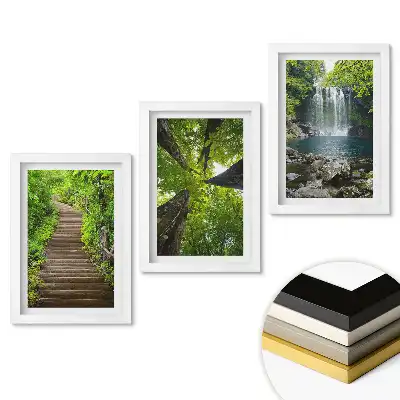 Triptych v rámu Zelená oáza přírody a klidu