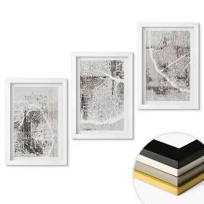 Triptych v rámu Přirozená krása v minimalistickém stylu