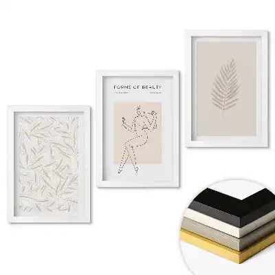 Sada obrazů Elegance a příroda v minimalistickém stylu