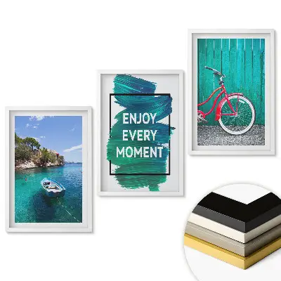 Triptych v rámu Chvíle radosti u vody a na cestách