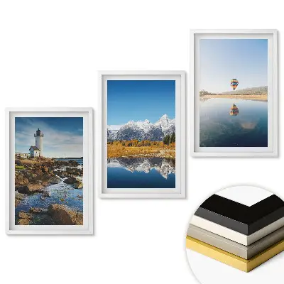 Triptych v rámu Malebné krajiny přírody a klidu
