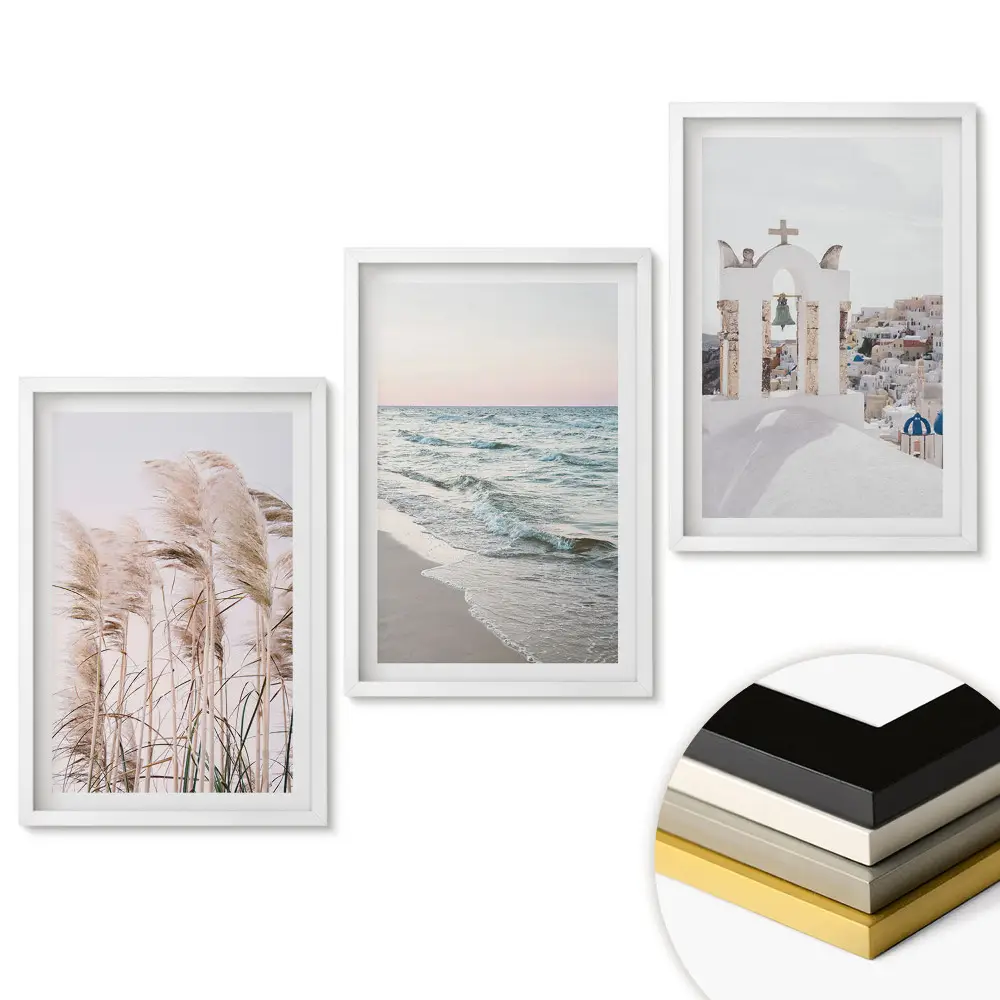 Triptych v rámu Přírodní krásy a klid moře