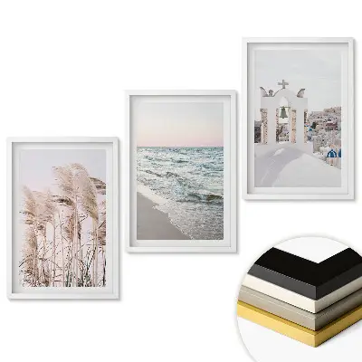 Triptych v rámu Přírodní krásy a klid moře