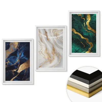 Set obrazů do obýváku Elegance a harmonie v barvách
