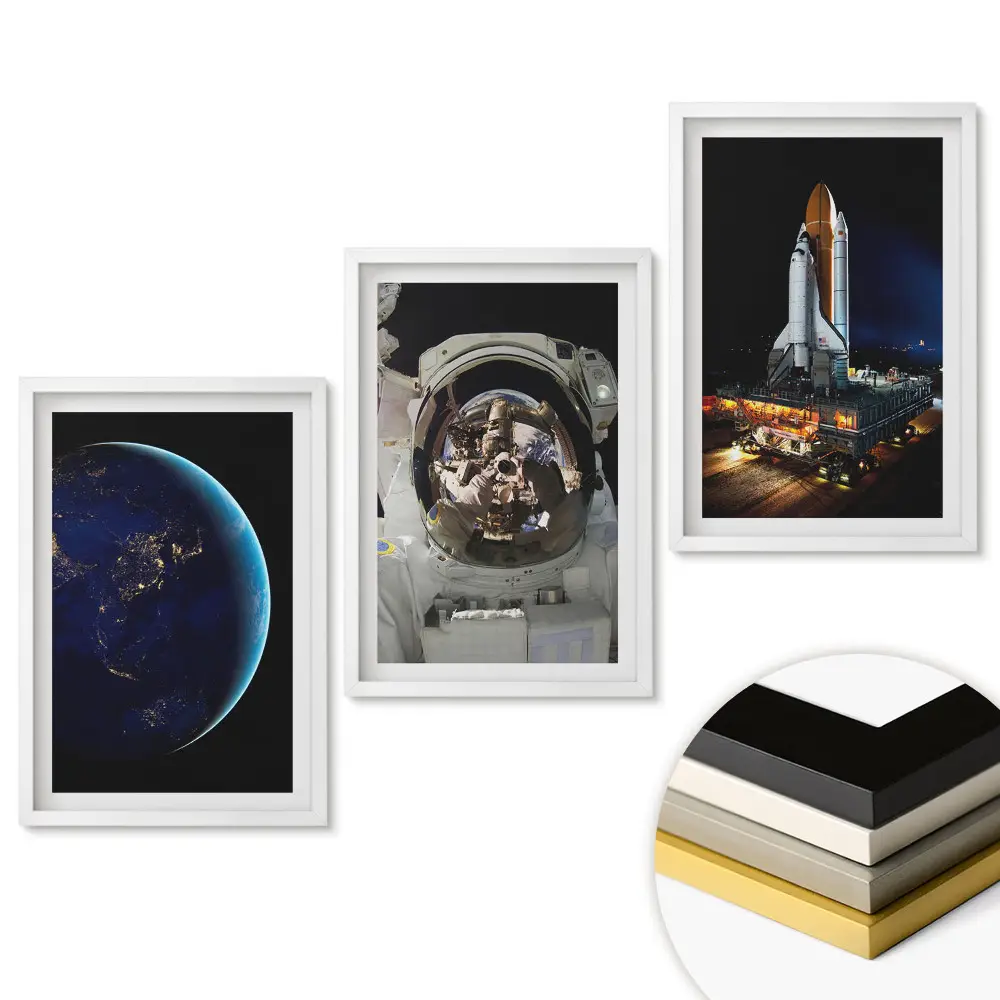 Triptych v rámu Objevy vesmíru a vesmírné cestování