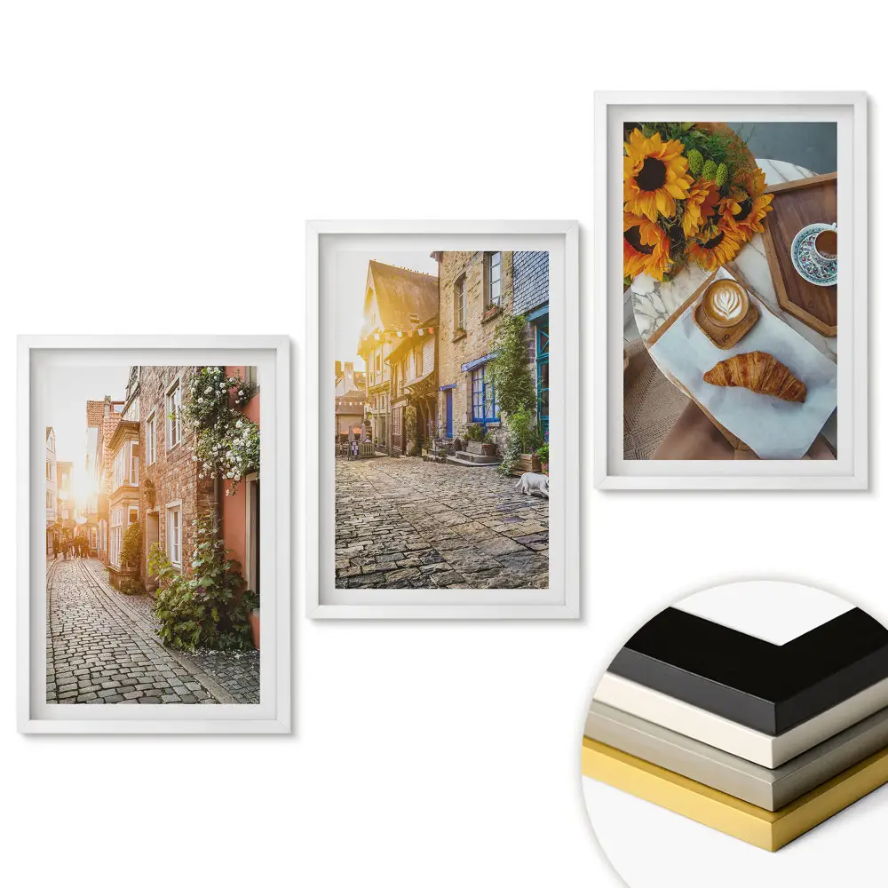 Triptych v rámu Okouzlující uličky a lahodné pečivo