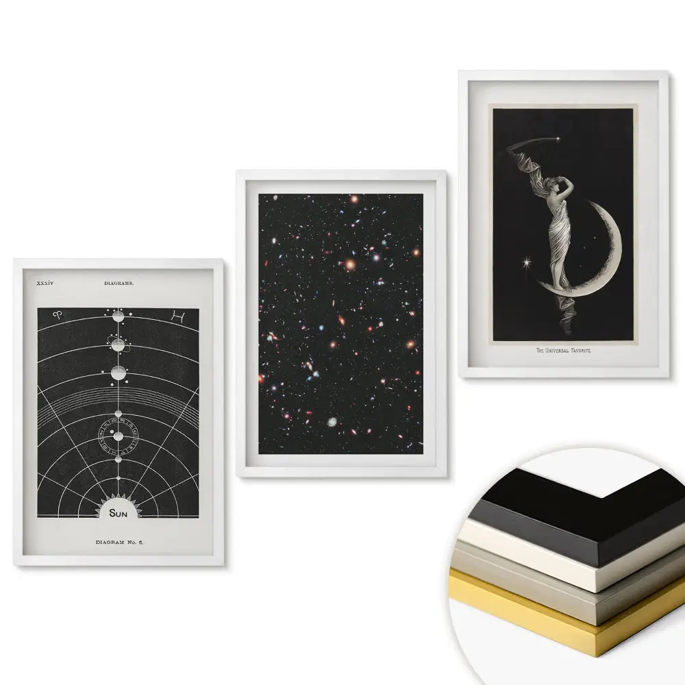 Triptych v rámu Kosmická inspirace a tajemství vesmíru