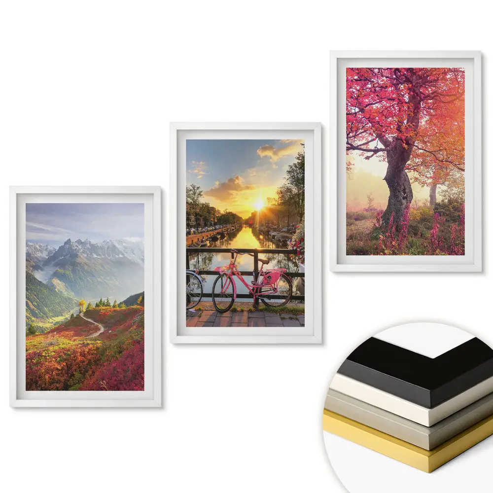 Triptych v rámu Ohromující přírodní krajiny