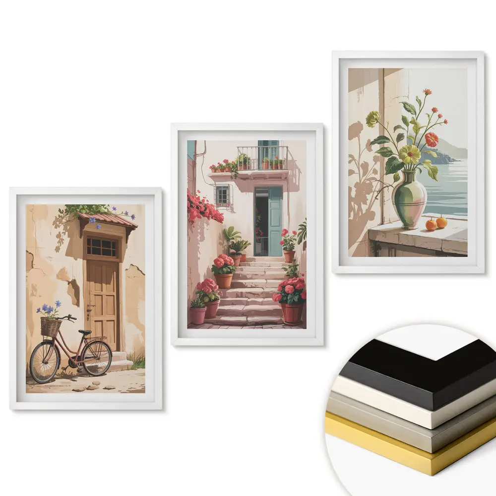 Triptych v rámu Okouzlující středomořské výhledy