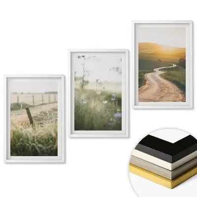 Triptych v rámu Krajiny přírody v jemných odstínech