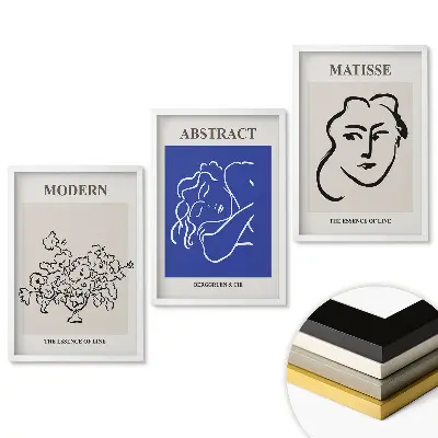 Triptych v rámu Podstata linie v moderním umění