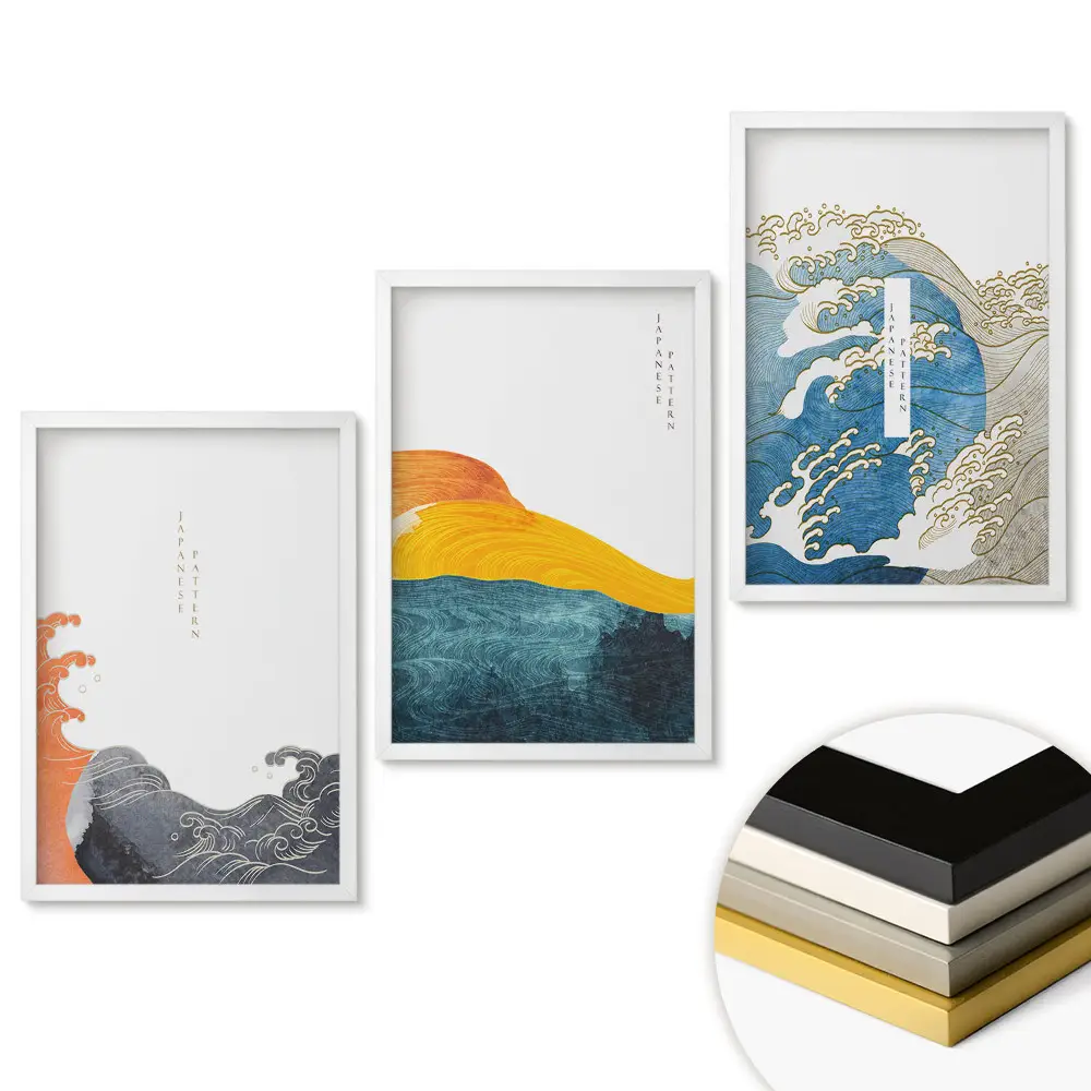 Triptych v rámu Vlny a barvy v harmonii s přírodou