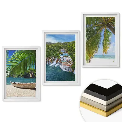 Triptych v rámu Tropické krajiny ve třech verzích
