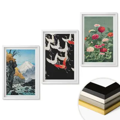 Triptych v rámu Harmonie přírody v japonském umění