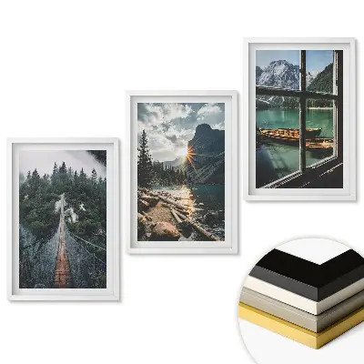 Set obrazů do obýváku Příroda ve třech verzích