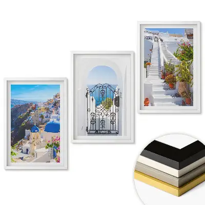Triptych v rámu Bílé ulice a modré kopule