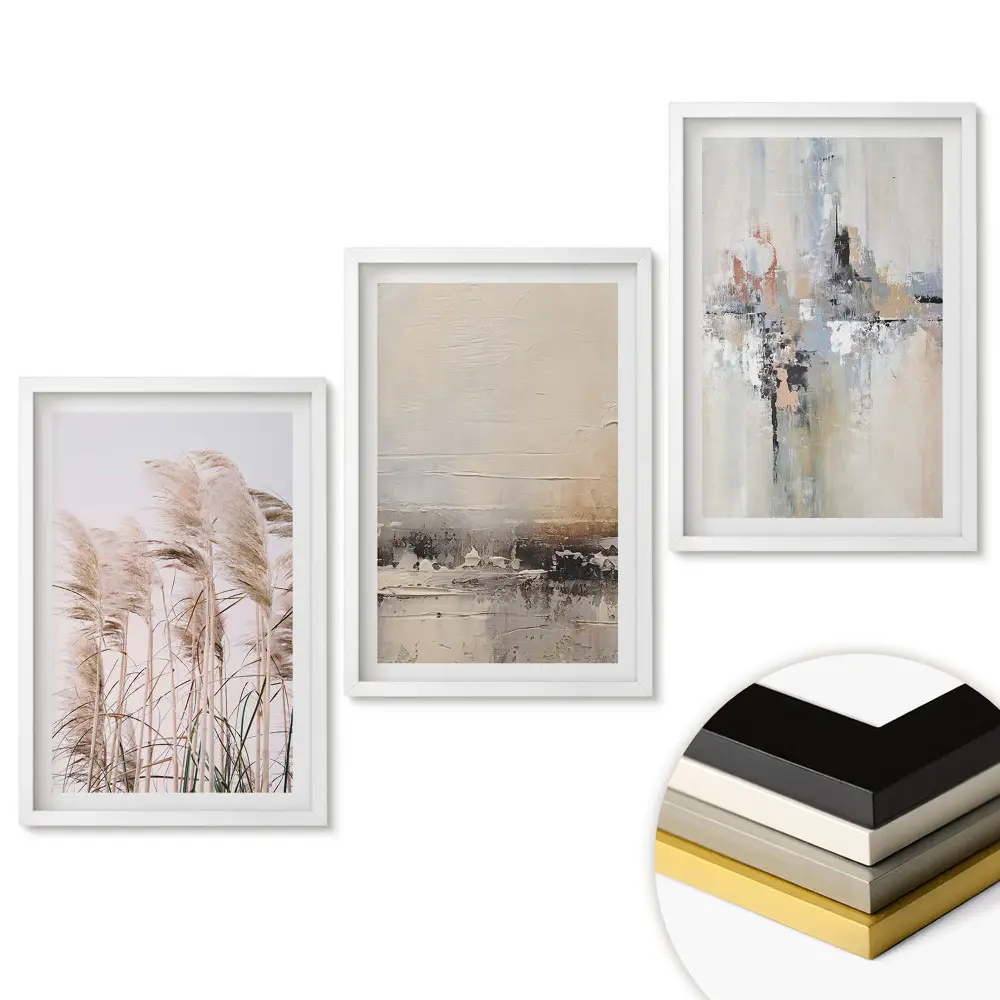 Triptych v rámu Přírodní krása a abstrakce v umění
