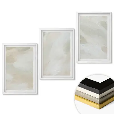 Triptych v rámu Abstraktní pozadí v tlumených barvách