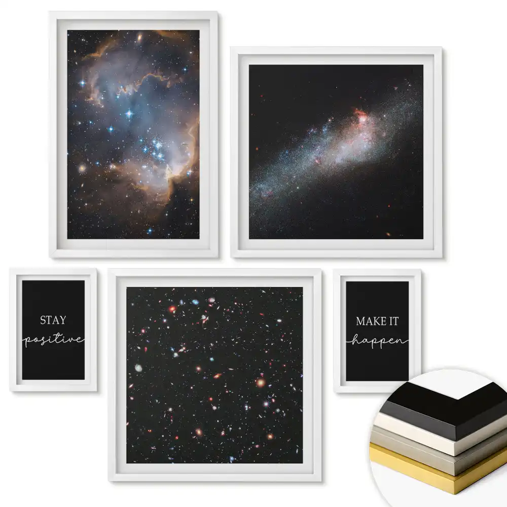 Nástěnná galerie Kosmické inspirace pro pozitivní myšlení