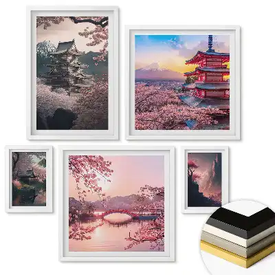Nástěnná galerie Japonské krajiny v záři jara