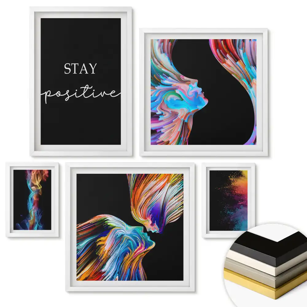 Nástěnná galerie Růžové inspirace v jemných odstínech