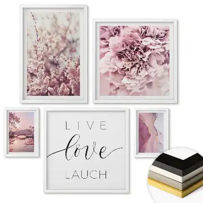 Nástěnná galerie Malebné přírodní krajiny ve čtyřech záběrech