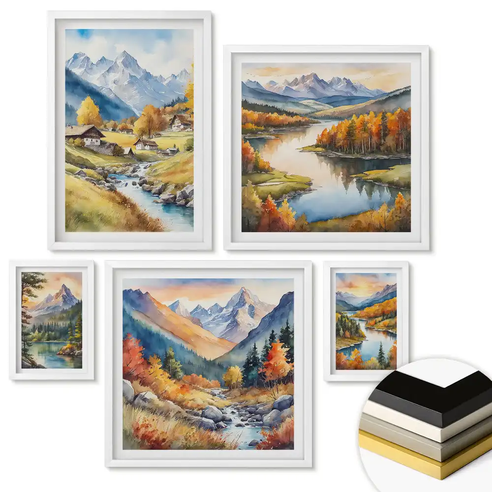 Nástěnná galerie s motivem kosmické krajiny noční oblohy