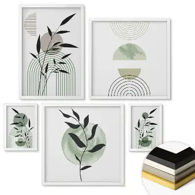 Nástěnná galerie Inspirace rostlinami v minimalistickém stylu