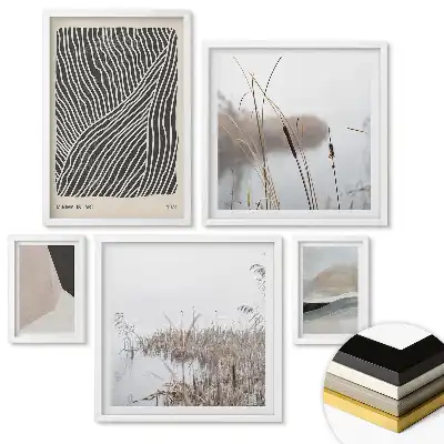 Nástěnná galerie Moderní umění v tlumených barvách