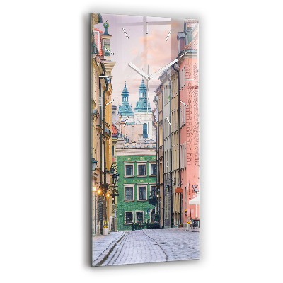 Hodiny na skle vertikální Staré město ve Varšavě