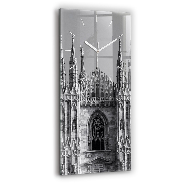 Skleněné hodiny na zed vertikální Katedrála Duomo Di Milano