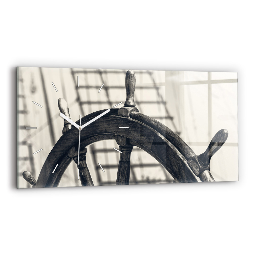 Skleněné hodiny horizontální Starobylá loď