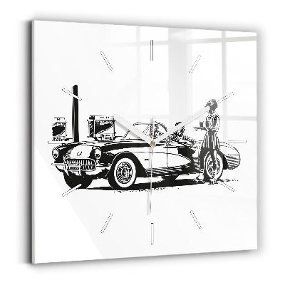 Skleněné hodiny Retro ilustrace