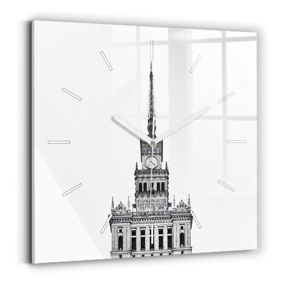 Skleněné nástěnné hodiny Palác kultury a vědy