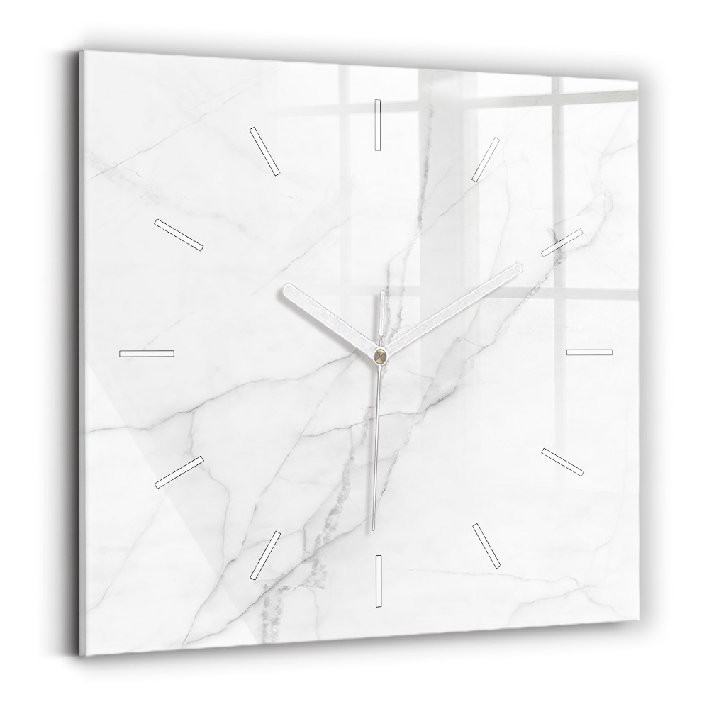 Skleněné hodiny Dekorativní mramor